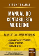 Capa do livro: Manual do Contabilista Moderno para Sistemas Informatizados, Mituo Teramae - Revisores/Atualizadores: João Bacci e Glaucia Nazareth Ferreira