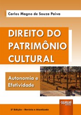 Capa do livro: Direito do Patrimnio Cultural, Carlos Magno de Souza Paiva