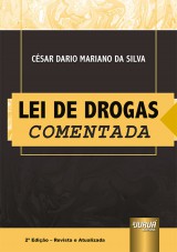 Capa do livro: Lei de Drogas Comentada, César Dario Mariano da Silva