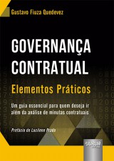 Capa do livro: Governança Contratual, Gustavo Fiuza Quedevez