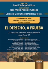 Capa do livro: El Derecho, A Prueba - 11 Sistemas Jurdicos Ante el Desafo de la COVID-19 - Coleccin de Organizacin Judicial - Director: David Vallespn Prez - Coordinador: Jos Mara Asencio Gallego, Organizadores: Pilar Martn Ros, Csar A. Villegas Delgado