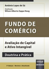 Capa do livro: Fundo de Comércio, 5ª Edição - Revista e Atualizada, Antônio Lopes de Sá - Atualização: Wilson Alberto Zappa Hoog