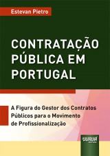 Capa do livro: Contratação Pública em Portugal, Estevan Pietro