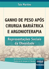 Capa do livro: Ganho de Peso Após Cirurgia Bariátrica e Argonioterapia, Tais Martins