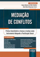 Capa do livro: Mediação de Conflitos, Coordenadoras: Alajose Medeiros de Melo Caballero, Sônia Maria Albuquerque Soares
