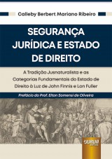 Capa do livro: Segurana Jurdica e Estado de Direito, Calleby Berbert Mariano Ribeiro