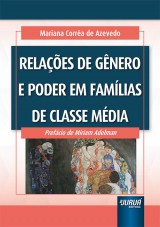 Capa do livro: Relações de Gênero e Poder em Famílias de Classe Média, Mariana Corrêa de Azevedo