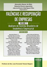 Capa do livro: Falncias e Recuperao de Empresas - Volume 2, Organizadores: Alexandre Nasser de Melo, Eduardo Oliveira Agustinho e Joo de Oliveira Rodrigues Filho