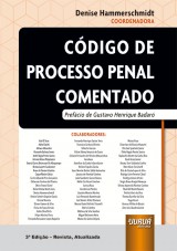 Capa do livro: Código de Processo Penal Comentado, 3ª Edição - Revista, Atualizada e Ampliada, Coordenadora: Denise Hammerschmidt