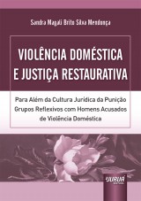 Capa do livro: Violência Doméstica e Justiça Restaurativa, Sandra Magali Brito Silva Mendonça