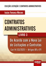 Capa do livro: Contratos Administrativos - Livro 3, Isaias Fonseca Moraes