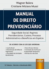 Capa do livro: Manual de Direito Previdencirio, Wagner Balera e Cristiane Miziara Mussi