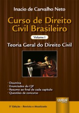 Capa do livro: Curso de Direito Civil Brasileiro - Volume I, Inacio de Carvalho Neto