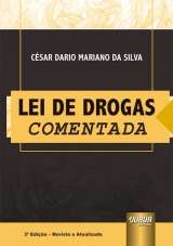Capa do livro: Lei de Drogas Comentada, César Dario Mariano da Silva