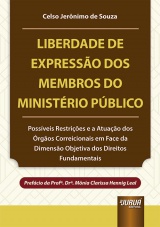 Capa do livro: Liberdade de Expressão dos Membros do Ministério Público, Celso Jerônimo de Souza