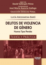 Capa do livro: Delitos de Violencia de Gnero - Nuevos Tipos Penales - Teora y Prctica - Coleccin Derecho Penal - Director: David Vallespn Prez - Coordinador: Jos Maria Asencio Gallego, Luca Arozamena Bar