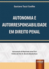 Capa do livro: Autonomia e Autorresponsabilidade em Direito Penal, Gustavo Tozzi Coelho