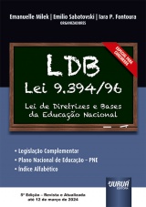 Capa do livro: LDB - Lei 9.394/1996, Organizadores: Emlio Sabatovski, Iara P. Fontoura, Emanuelle Milek