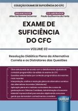 Capa do livro: Exame de Suficincia do CFC - Volume 03, Organizador: Alberto Manoel Scherrer - Colaborador: Paulo Guilherme de Faria