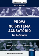 Capa do livro: Prova no Sistema Acusatrio, Maurcio Vasconcelos
