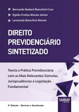 Capa do livro: Direito Previdenciário Sintetizado, Bernardo Badaró Bianchini Cruz, Egídio Freitas Morais Júnior, Leonardo Bianchini Morais