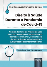 Capa do livro: Direito à Saúde Durante a Pandemia de Covid-19, Ricardo Augusto Campolina de Sales