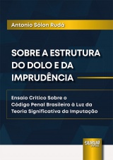 Capa do livro: Sobre a Estrutura do Dolo e da Imprudncia, Antonio Slon Rud