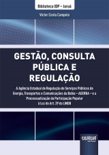 Capa do livro: Gesto, Consulta Pblica e Regulao, Victor Costa Campelo