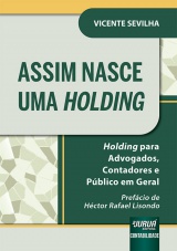 Capa do livro: Assim Nasce uma Holding, Vicente Sevilha