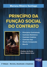 Capa do livro: Princpio da Funo Social do Contrato, Mariana Ribeiro Santiago
