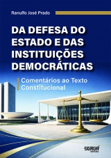 Capa do livro: Da Defesa do Estado e das Instituições Democráticas, Ranulfo José Prado