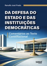 Capa do livro: Da Defesa do Estado e das Instituições Democráticas, Ranulfo José Prado