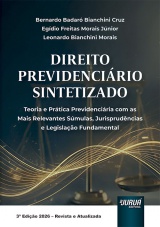 Capa do livro: Direito Previdenciário Sintetizado, Bernardo Badaró Bianchini Cruz, Egídio Freitas Morais Júnior, Leonardo Bianchini Morais