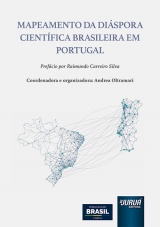 Capa do livro: Mapeamento da Diáspora Científica Brasileira em Portugal, Coordenadora e Organizadora Geral: Andrea Oltramari (UFRGS)