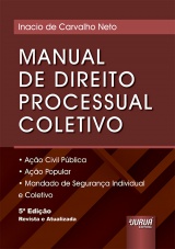 Capa do livro: Manual de Direito Processual Coletivo, Inacio de Carvalho Neto