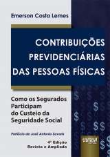 Capa do livro: Contribui��es Previdenci�rias das Pessoas F�sicas, Emerson Costa Lemes