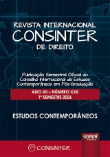 Capa do livro: Revista Internacional Consinter de Direito - Ano XII - Número XXII - 1º Semestre 2026, Organizador: David Vallespín Pérez