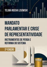 Capa do livro: Mandato Parlamentar e Crise de Representatividade, Telma Rocha Lisowski