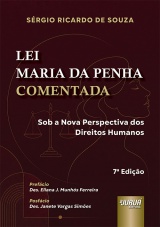 Capa do livro: Lei Maria da Penha Comentada, Sérgio Ricardo de Souza
