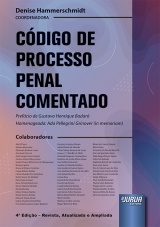Capa do livro: Código de Processo Penal Comentado, Coordenadora: Denise Hammerschmidt