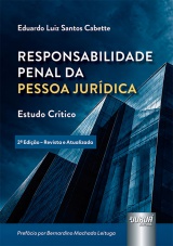 Capa do livro: Responsabilidade Penal da Pessoa Jurídica, Eduardo Luiz Santos Cabette